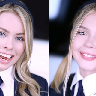 Телочка сосет и вылизывает яички