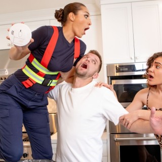 Пышногрудая телочка на большом члене